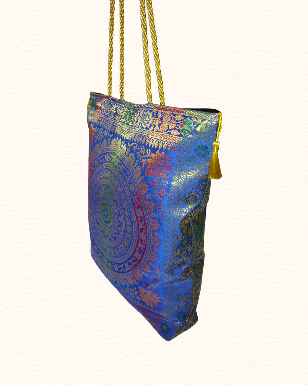 Royal Mandala Silk Tote Bag