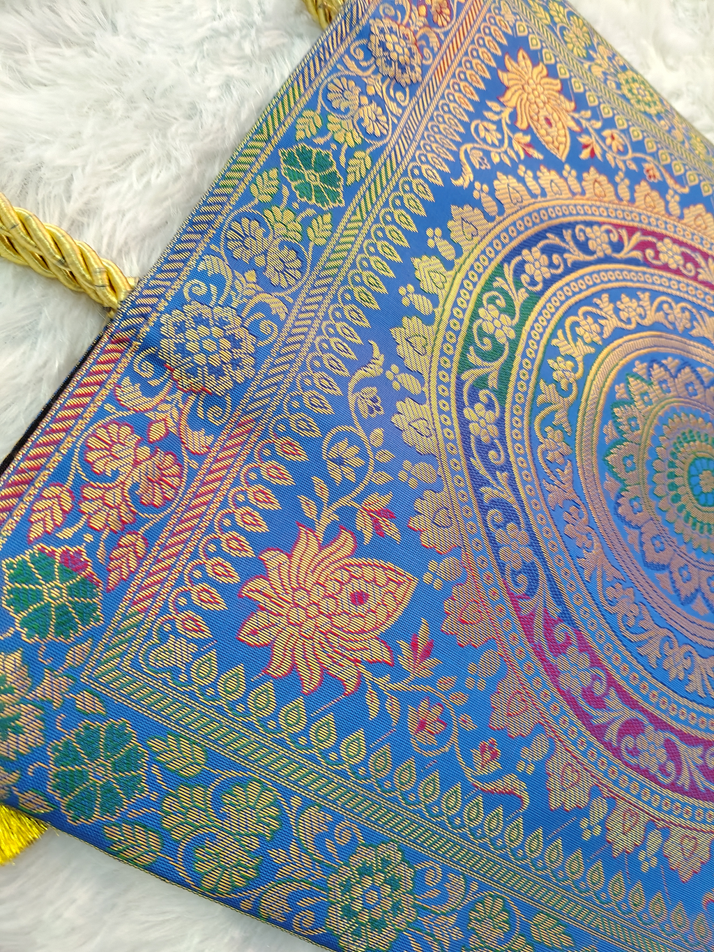 Royal Mandala Silk Tote Bag