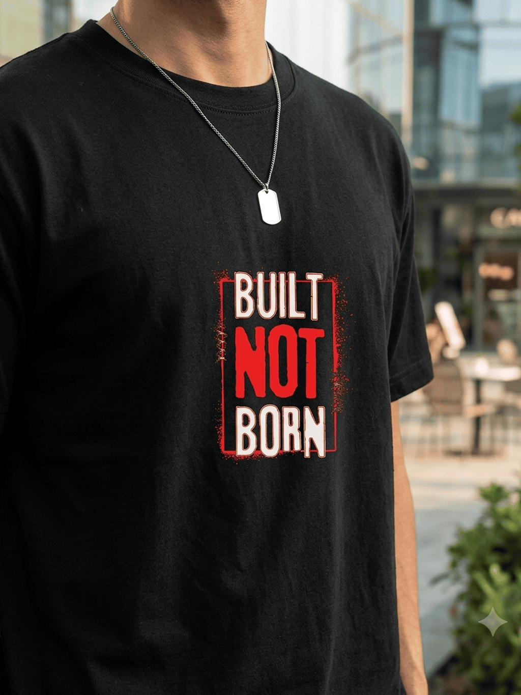 Grind Culture: "BUILT NOT BORN" Heavyweight Oversized Tee