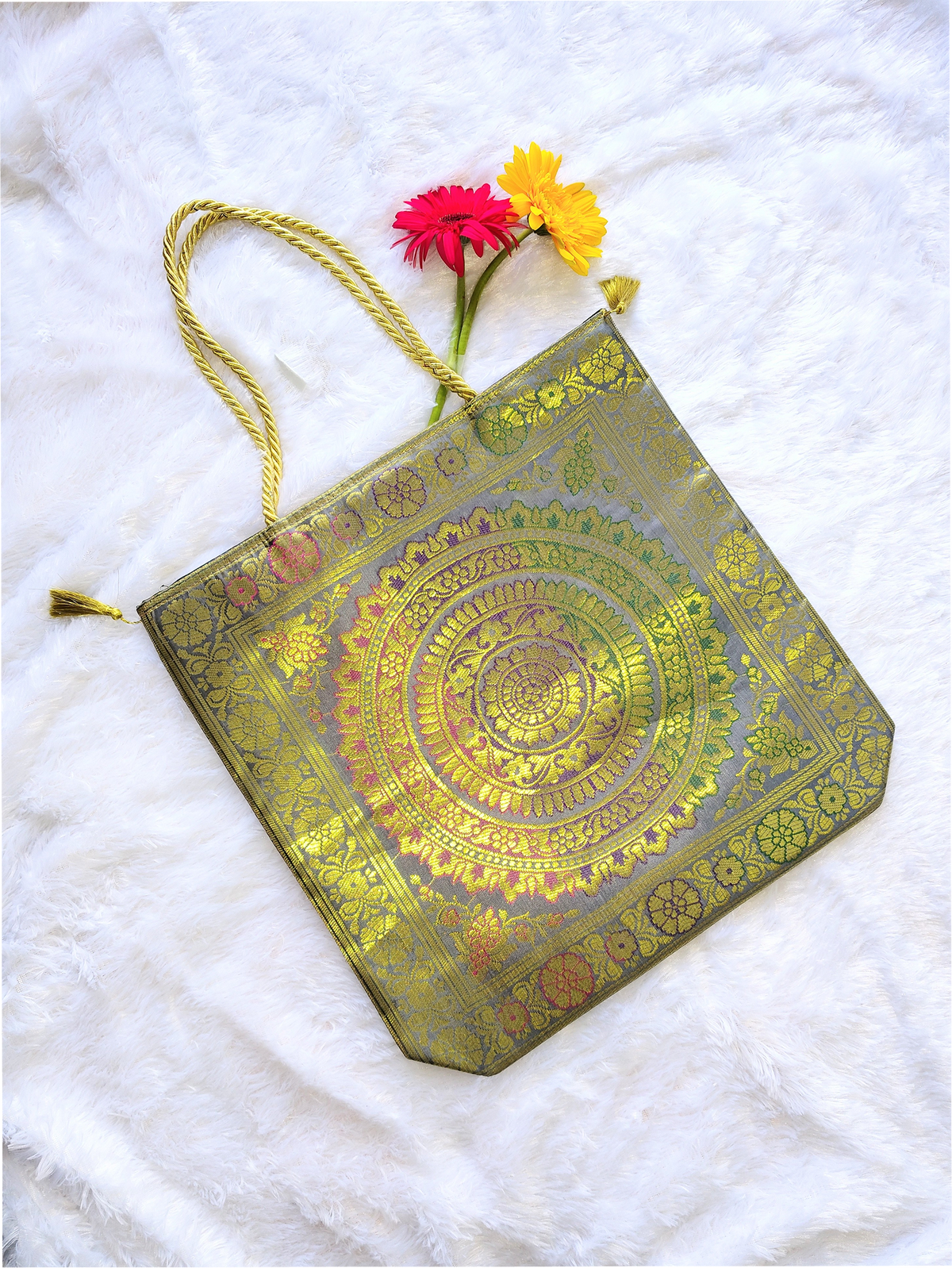 Heritage Mandala Silk Bag