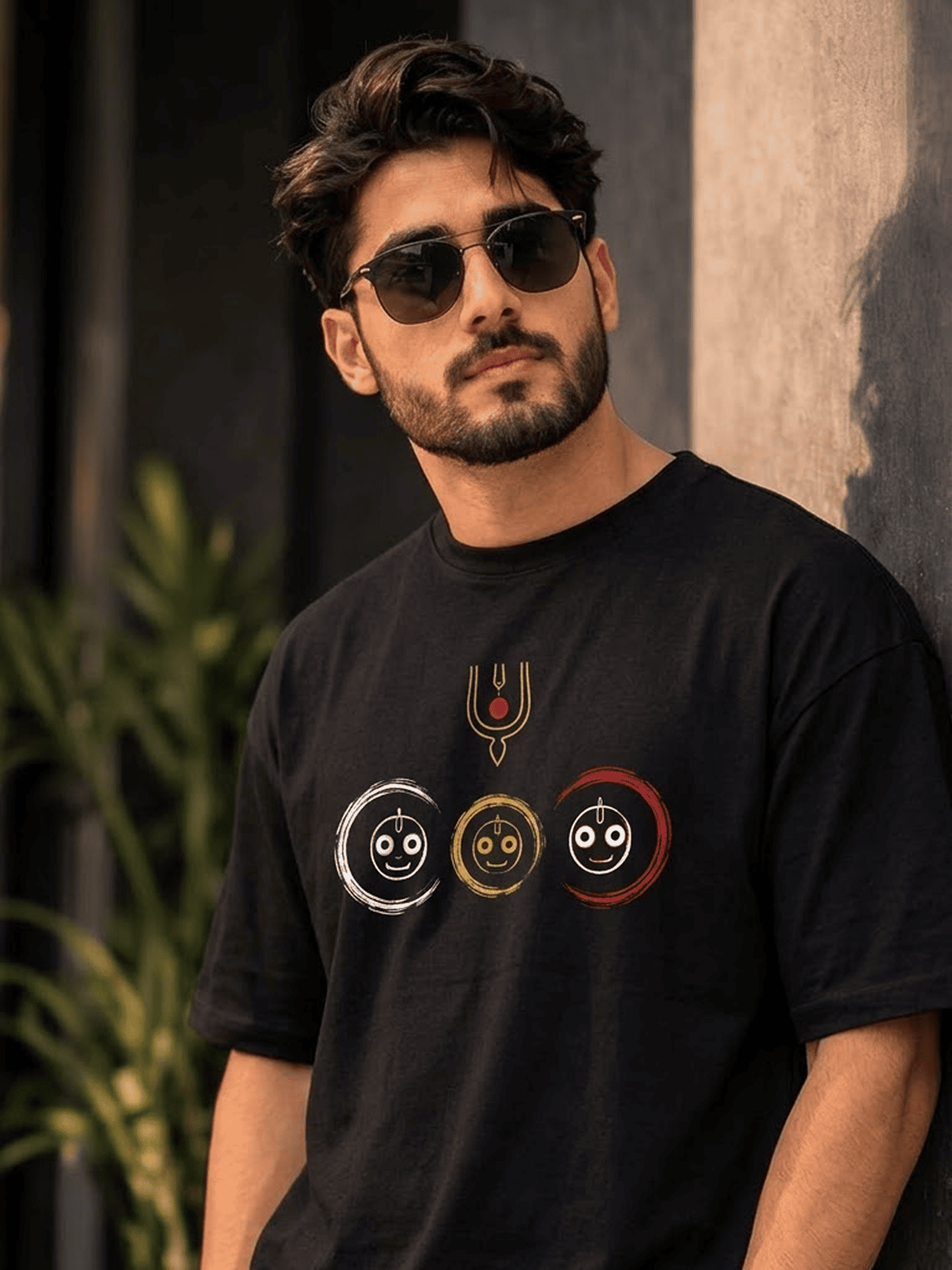Trinity of Puri Heavyweight Graphic Oversized Tee