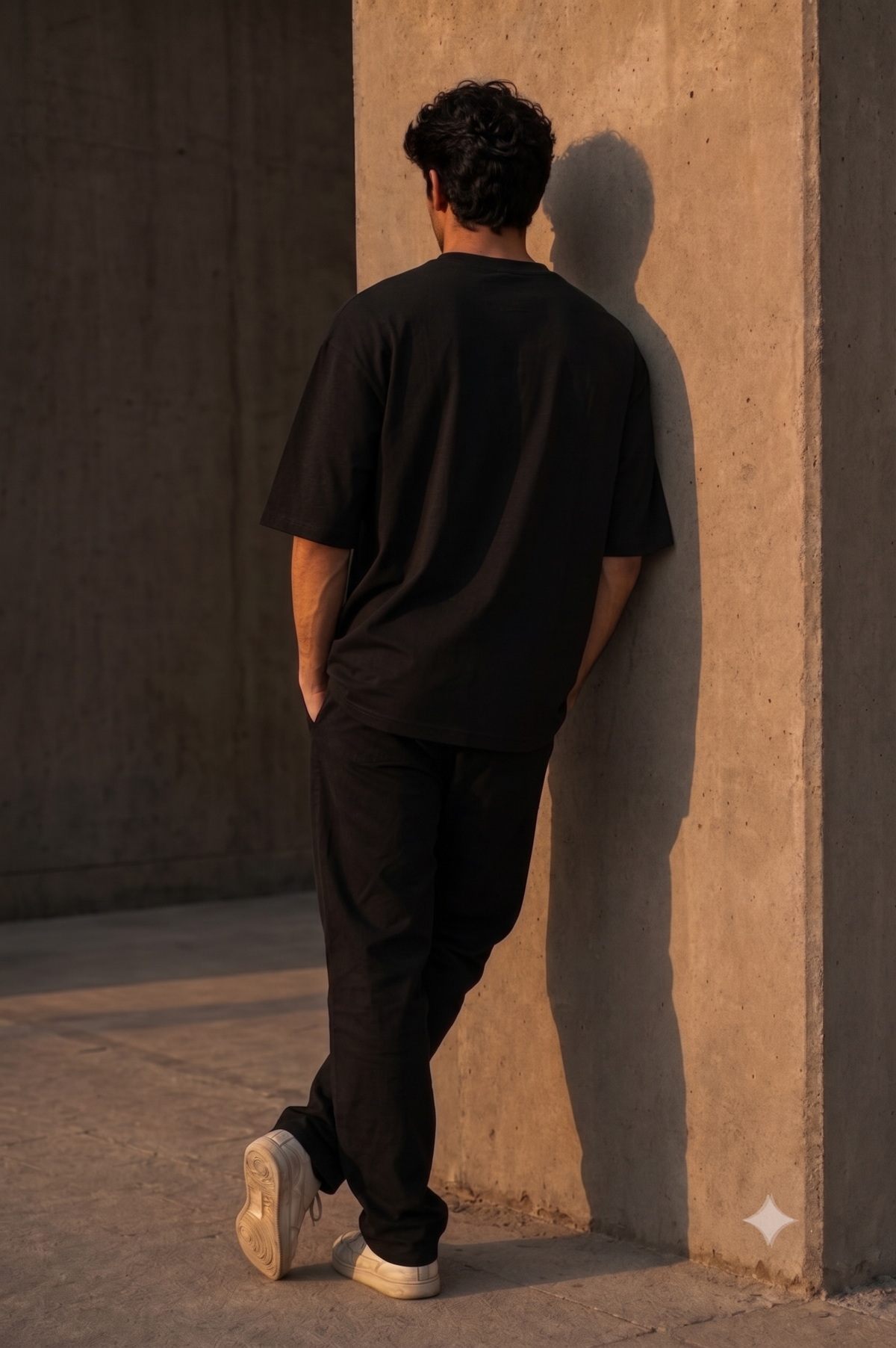 "Nazar Battu" Nimbu-Mirchi Graphic Oversized Heavyweight Tee