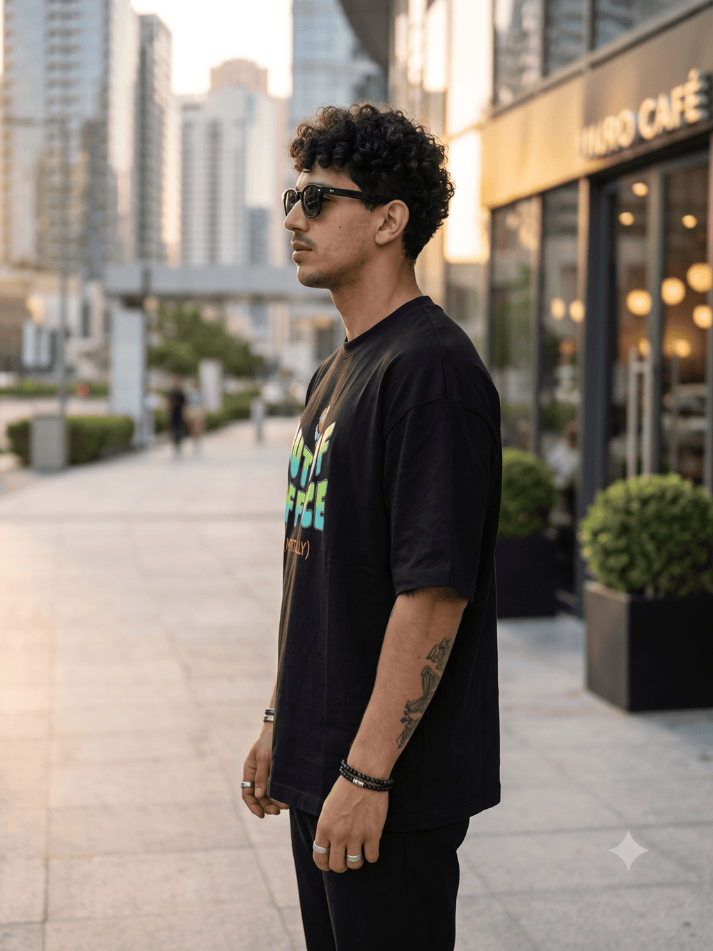 Brain Fade: "OUT OF OFFICE (MENTALLY)" Heavyweight Oversized Tee