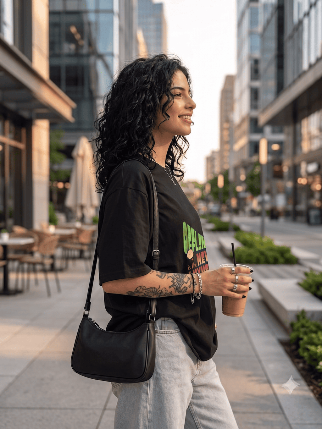 Disconnect: "OFFLINE IS THE NEW LUXURY" Heavyweight Oversized Tee